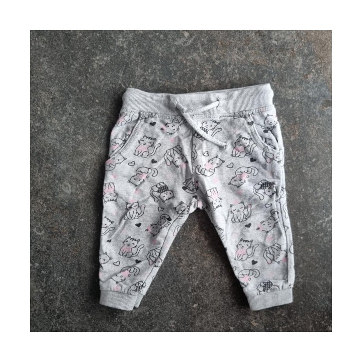 La Solderie suisse - Pantalon gris chatons taille 68