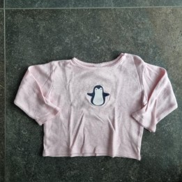 La Solderie suisse - Haut de pyjama rose pingouins Smile taille 92