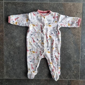 La Solderie suisse - Pyjama blanc animaux C&A taille 68