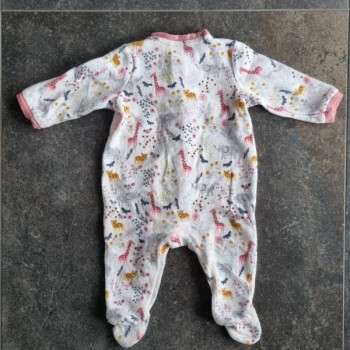 La Solderie suisse - Pyjama blanc animaux C&A taille 68