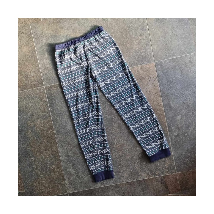 Outlet Suisse – Solderie & Neuf - Pantalon pyjama bleu et vert Alive