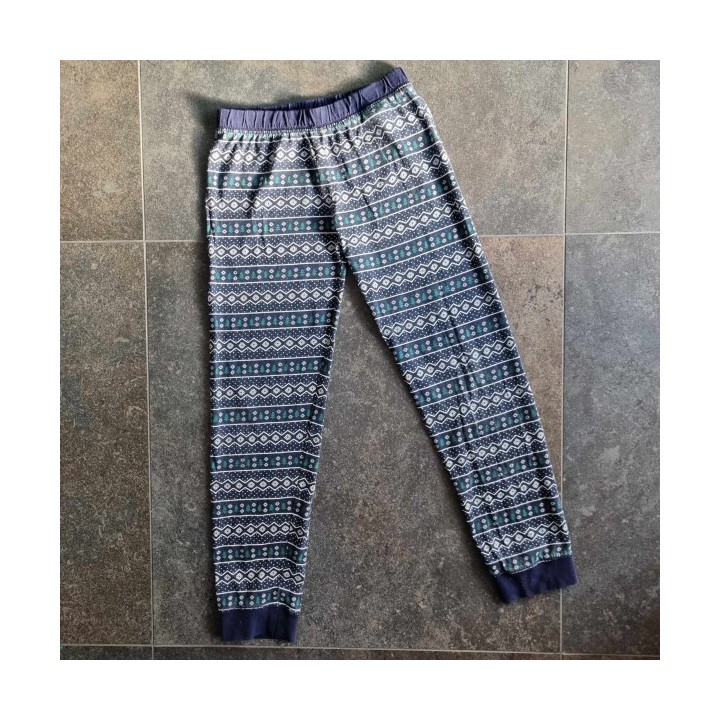 Outlet Suisse – Solderie & Neuf - Pantalon pyjama bleu et vert Alive
