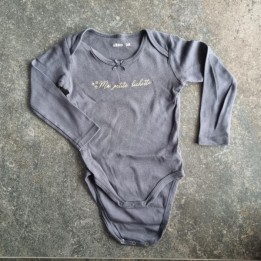 La Solderie suisse - Body gris ma petite bichette Gemo