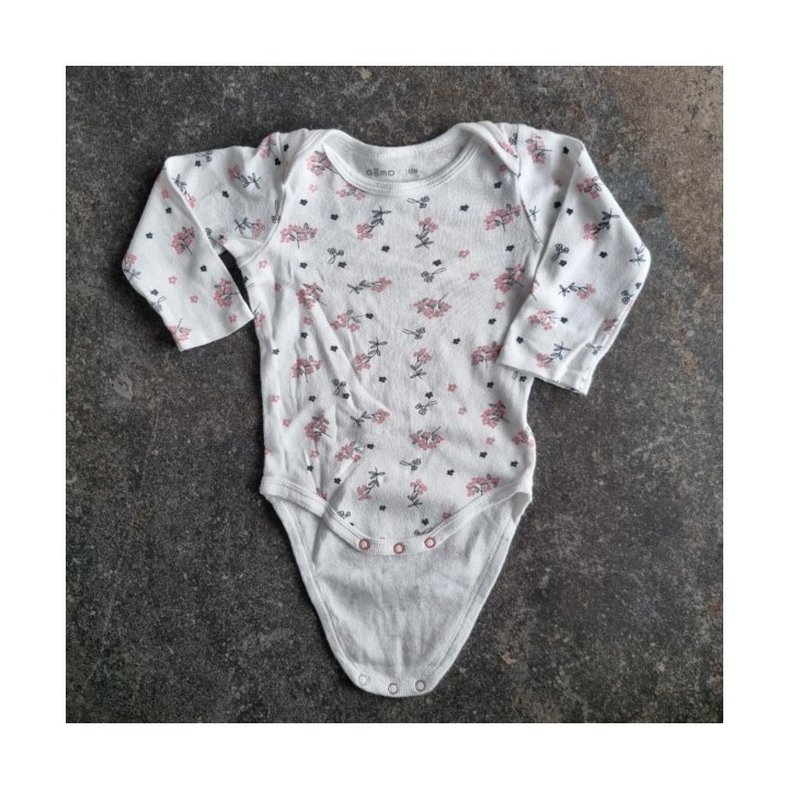 La Solderie suisse - Body blanc fleurs Gemo