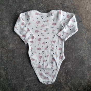 La Solderie suisse - Body blanc fleurs Gemo
