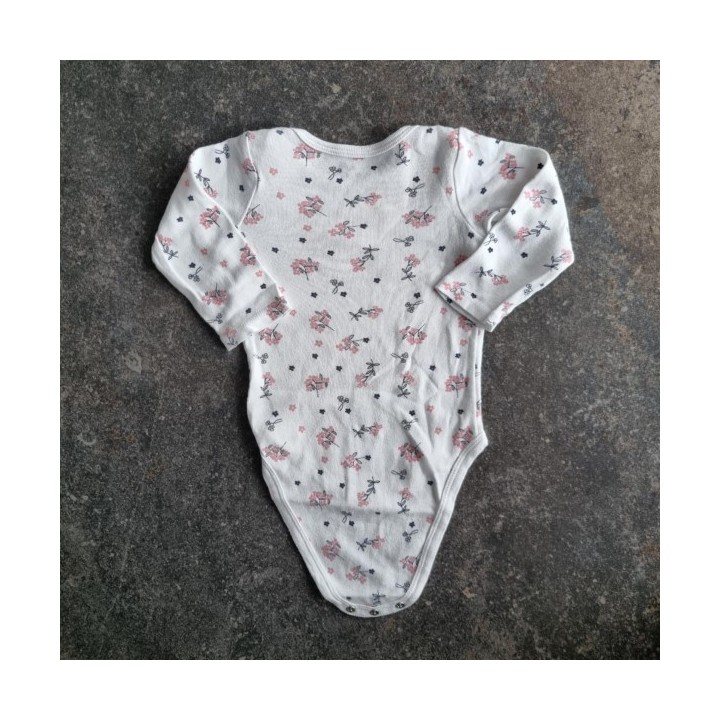 La Solderie suisse - Body blanc fleurs Gemo