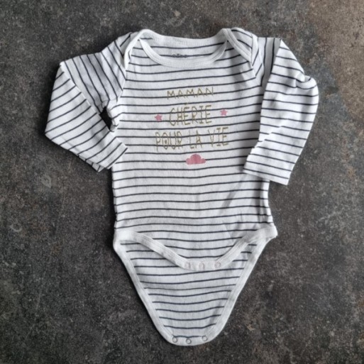 La Solderie suisse - Body blanc rayures Gemo La Solderie suisse - Body blanc rayures Gemo