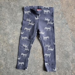 La Solderie suisse - Pantalon noir zèbre Lupilu 86 92