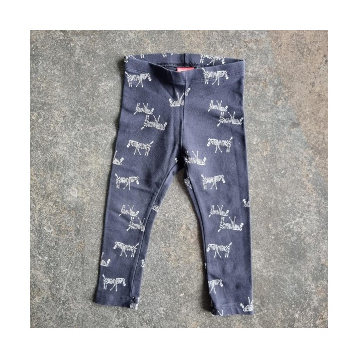 La Solderie suisse - Pantalon noir zèbre Lupilu 86 92