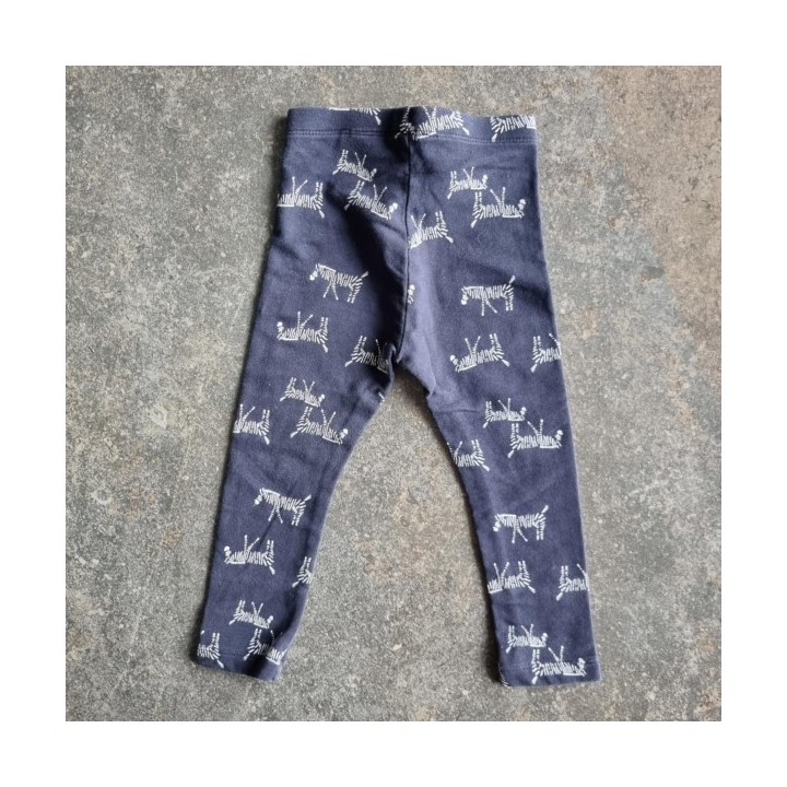 La Solderie suisse - Pantalon noir zèbre Lupilu 86 92