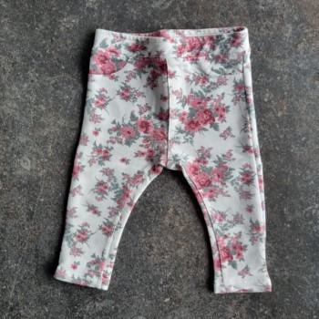 La Solderie suisse - Pantalon blanc à fleurs Silver Sun 80