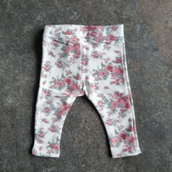 La Solderie suisse - Pantalon blanc à fleurs Silver Sun 80