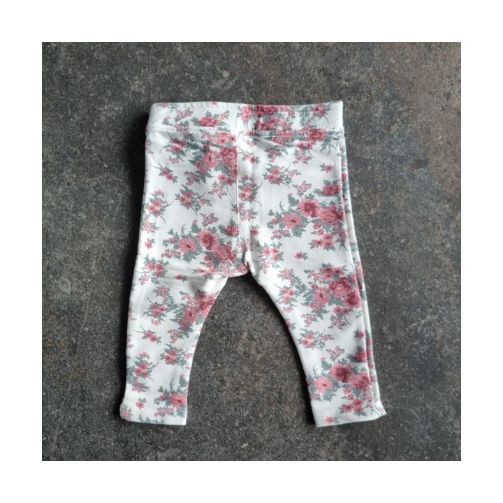 La Solderie suisse - Pantalon blanc à fleurs Silver Sun 80