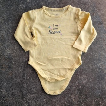 La Solderie suisse - Body jaune Baby Club Newborn 68