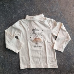 La Solderie suisse -  T-shirt crème col roulé Kiaki 92