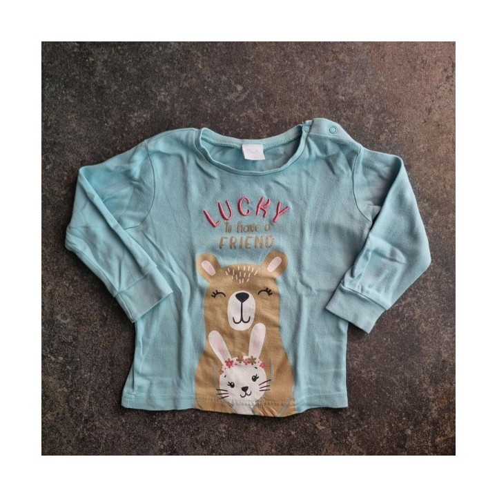 La Solderie suisse -  T-shirt turquoise Lucky Smile 86