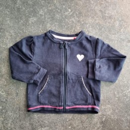 La Solderie suisse -  Sweat noir Coeur rose S.Oliver 74