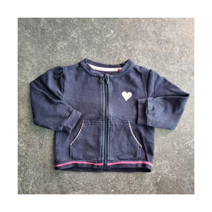 La Solderie suisse -  Sweat noir Coeur rose S.Oliver 74