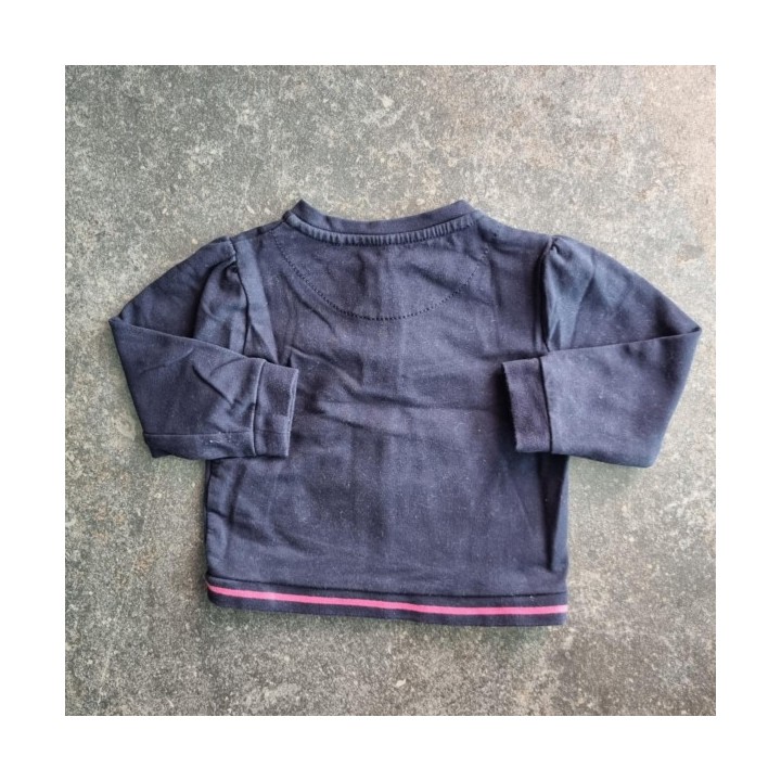La Solderie suisse -  Sweat noir Coeur rose S.Oliver 74