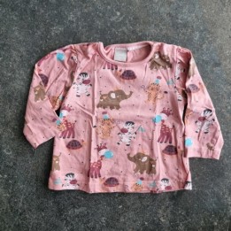 La Solderie suisse - T-shirt brun animaux Smile 80