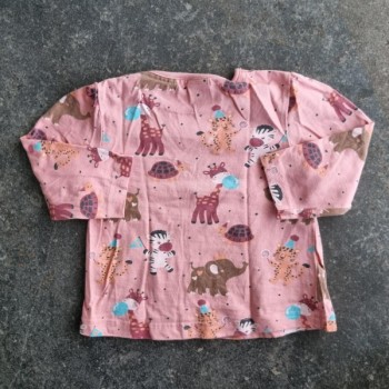 La Solderie suisse - T-shirt brun animaux Smile 80