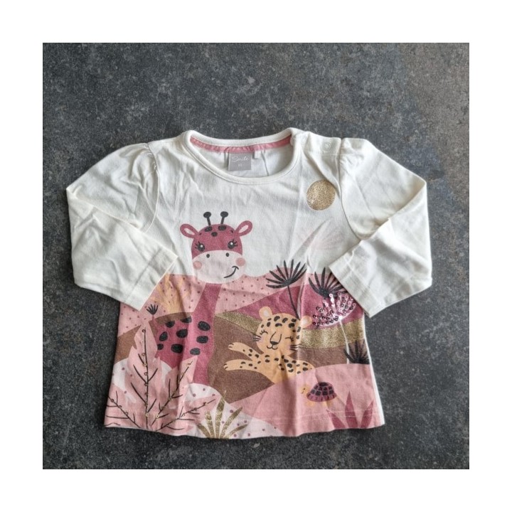 La Solderie suisse - T-shirt blanc savane Smile 80
