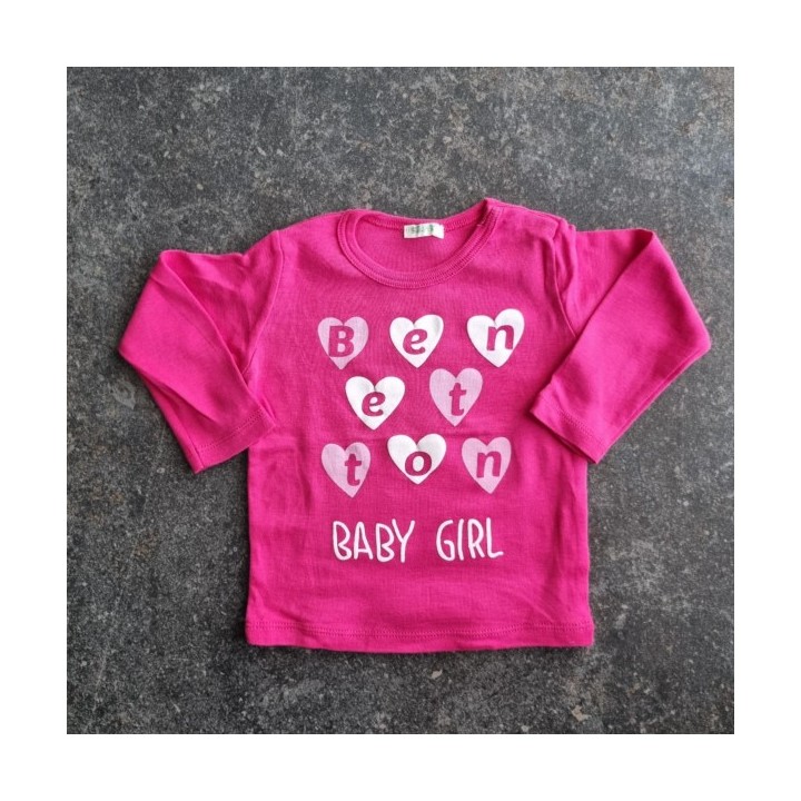 La Solderie suisse - T-shirt rose Baby Girl Benetton 68