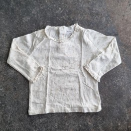 La Solderie suisse - T-shirt blanc feuilles Manor 80