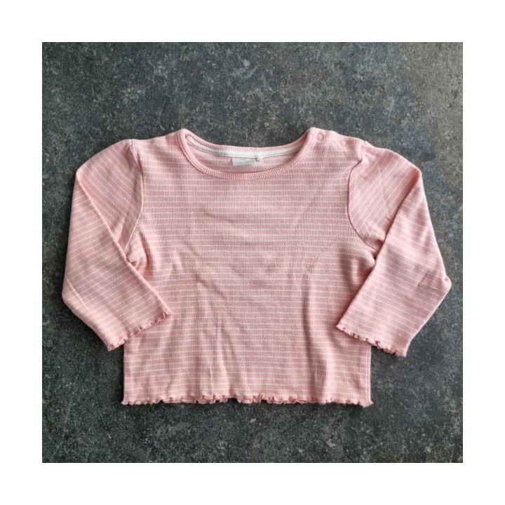 La Solderie suisse - T-shirt orange rayé Smile 86