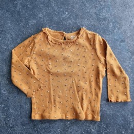 La Solderie suisse - T-shirt brun fleurs Kiabi 92
