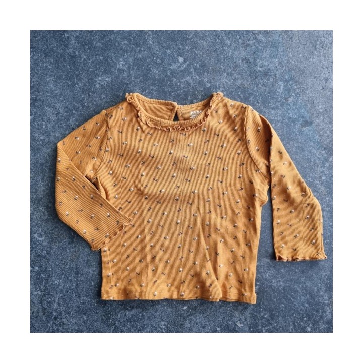 La Solderie suisse - T-shirt brun fleurs Kiabi 92
