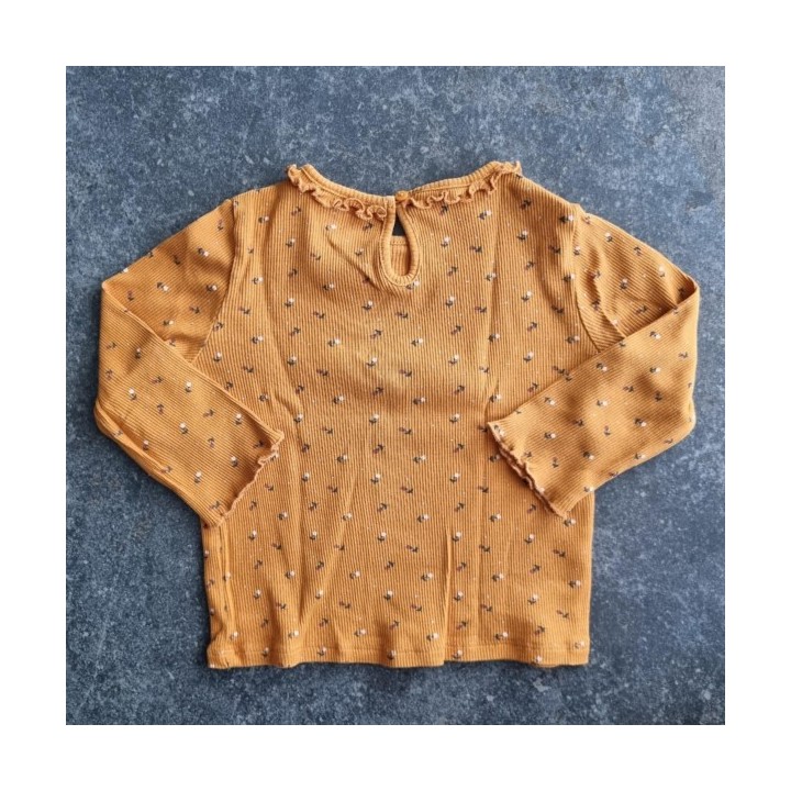 La Solderie suisse - T-shirt brun fleurs Kiabi 92