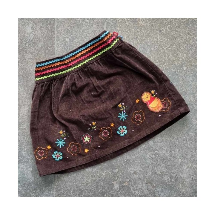 Jupe Disney brune à motifs