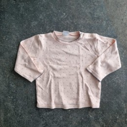 La Solderie suisse - T-shirt beige à points Smile 86