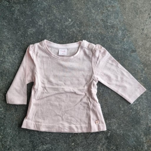 La Solderie suisse - T-shirt rose rayé pailletés Smile 68
