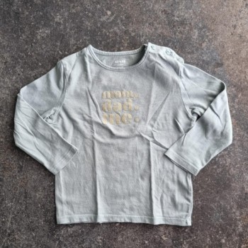 La Solderie suisse - T-shirt vert Mom, Dad, Me Kiabi 92