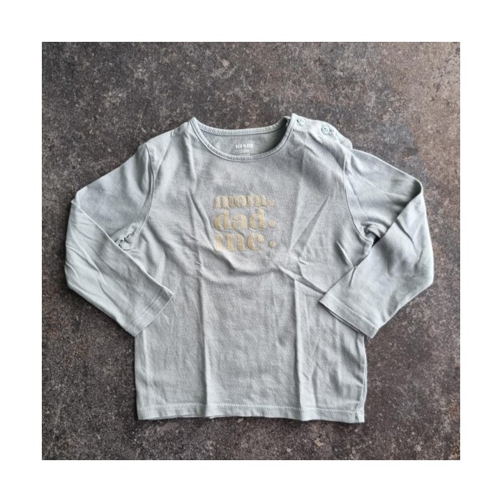 La Solderie suisse - T-shirt vert Mom, Dad, Me Kiabi 92