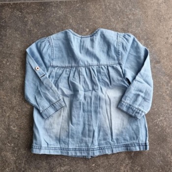La Solderie suisse - Robe jeans bleu papillons Smile 80