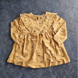 La Solderie suisse - Robe brune à fleurs Manor 80