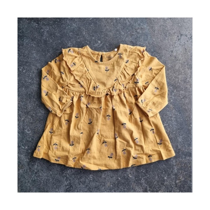 La Solderie suisse - Robe brune à fleurs Manor 80