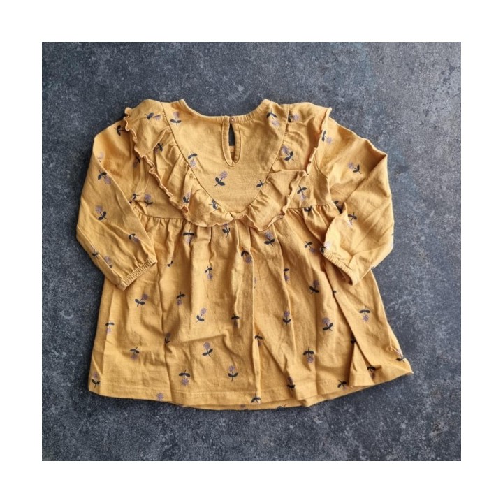 La Solderie suisse - Robe brune à fleurs Manor 80