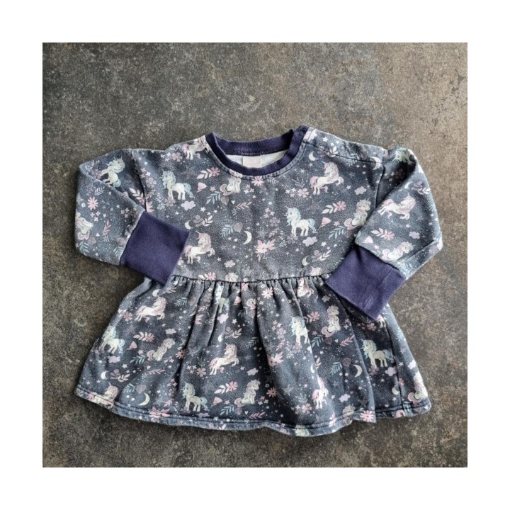 La Solderie suisse - Robe grise Licorne Smile 92