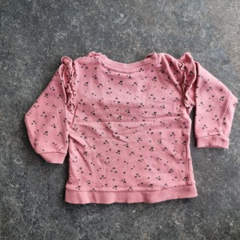 La Solderie suisse - Sweat rose petits cœurs H&M 80