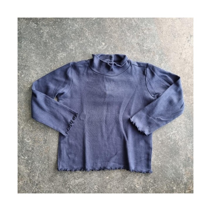 La Solderie suisse - Pull col roulé bleu BluKids 92