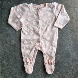 La Solderie suisse - Pyjama rose petits lapins C&A 68