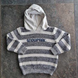 La Solderie suisse - Pull noir blanc Snowpark 98