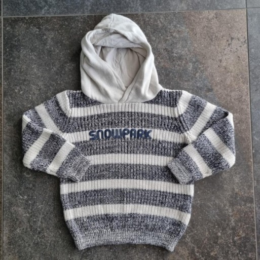 La Solderie suisse - Pull noir blanc Snowpark 98