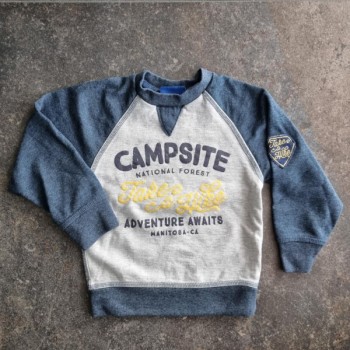 La Solderie suisse - Sweat gris bleu Kids Wear 104