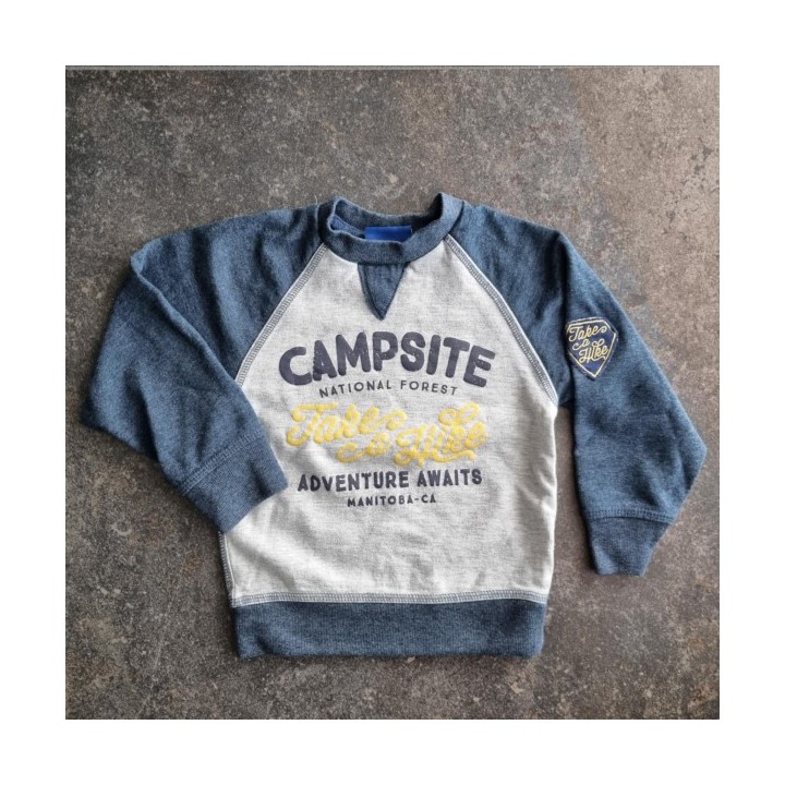 La Solderie suisse - Sweat gris bleu Kids Wear 104