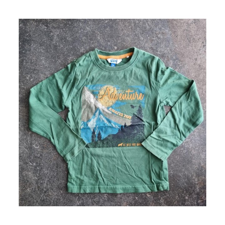 La Solderie suisse - T-shirt vert Adventure Kids 110